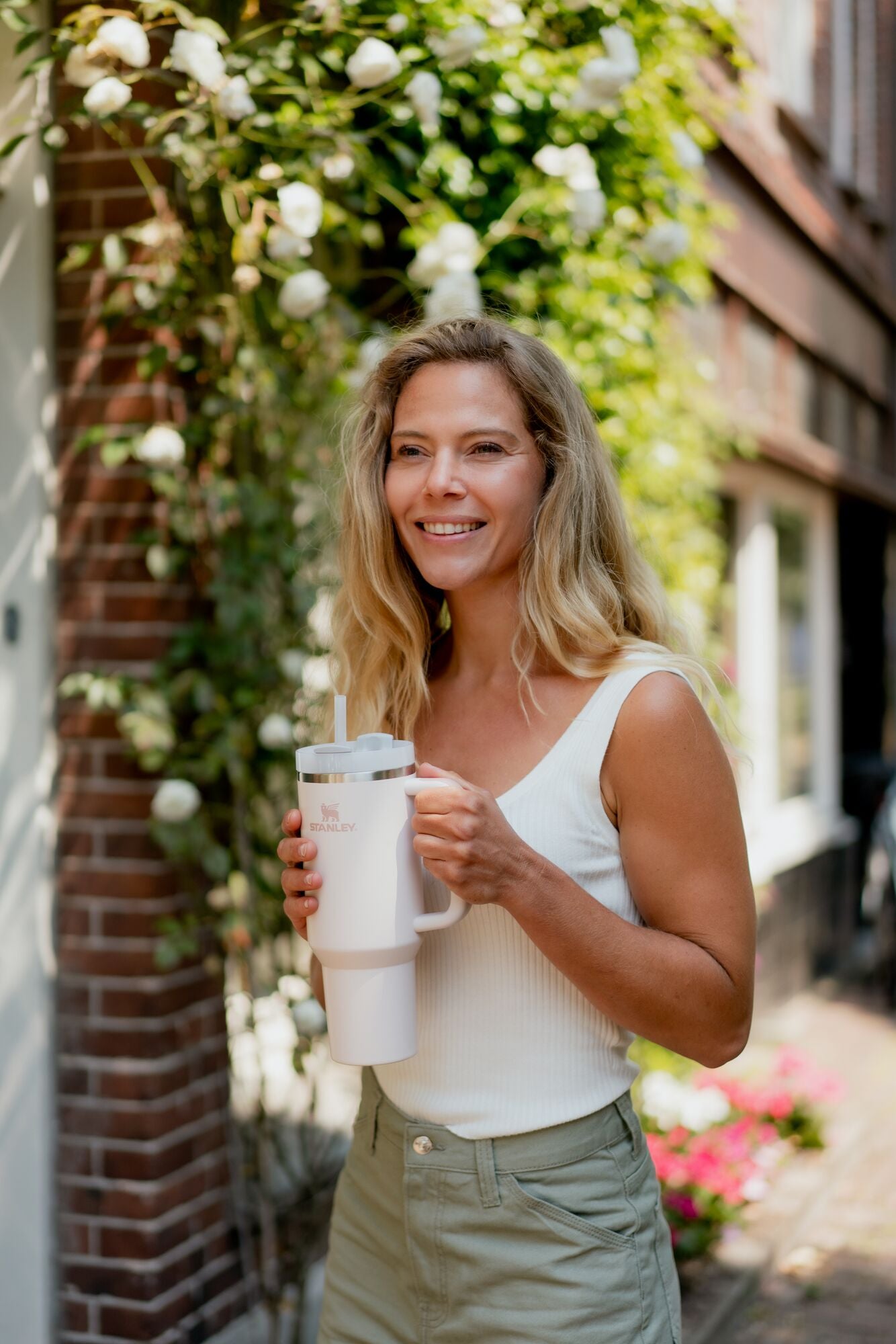 The Quencher H2.O FlowState™ termoflaske, Cream Tonal - 1,18 L.